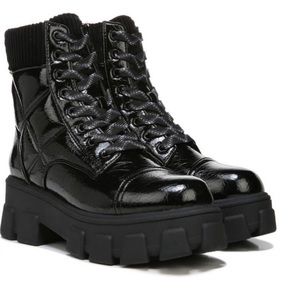Circus by Sam Edelman Darren Women’s Patent Leather Quilted Platform Boots Sz 6